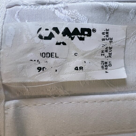 Vintage CAMP White Boned Corset Bustier Top Cosplay - Picture 4 of 12